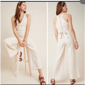 NEW Anthropologie Demi Textured Jumpsuit